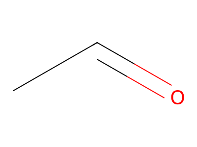 Acetaldehyde molecular structure