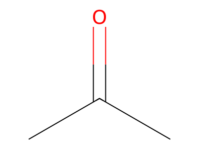 Acetone molecular structure