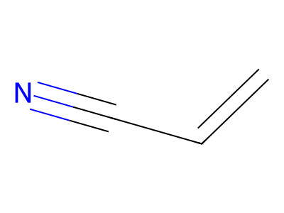 Acrylonitrile molecular structure