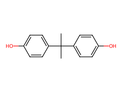 Bisphenol A molecular structure