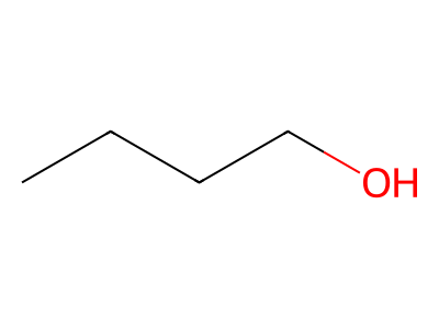 Butanol molecular structure
