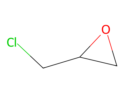 Epichlorohydrin molecular structure