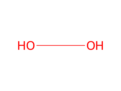 Hydrogen Peroxide molecular structure