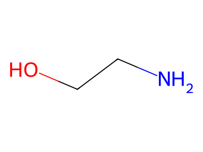 Monoethanolamine molecular structure