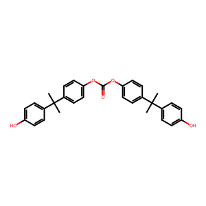 Polycarbonate molecular structure