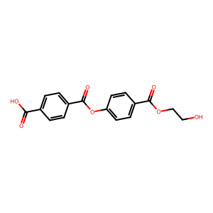 Polyethylene Terephthalate molecular structure