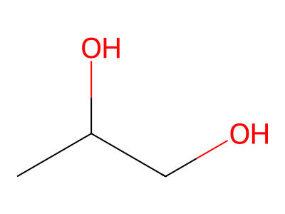 Propylene Glycol molecular structure
