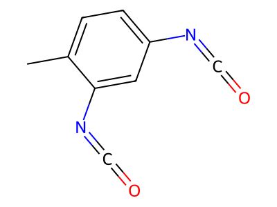Toluene Diisocyanate molecular structure
